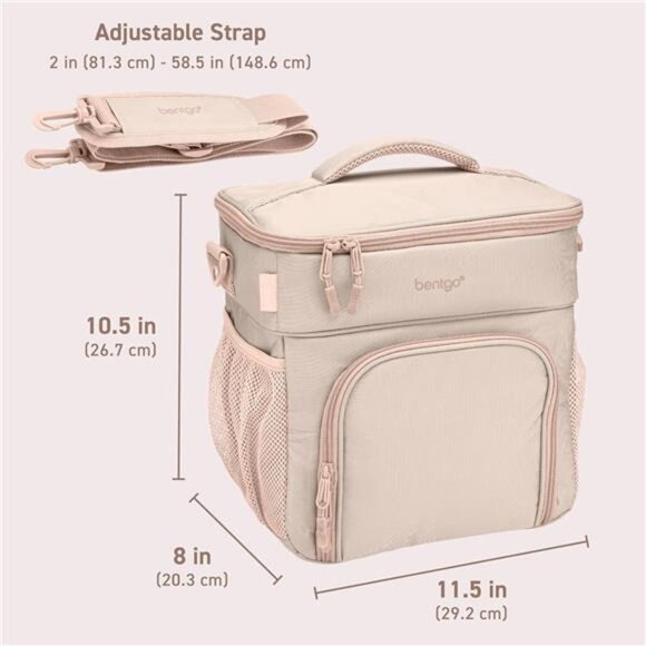 Deluxe Insulated Multimeal Bag - Lunch Box Bag,Holds 5 Meals, Premium Insulation - Picture 3 of 8